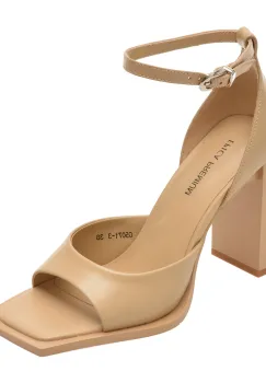 Sandale EPICA PREMIUM bej, 5071, din piele naturala imagine