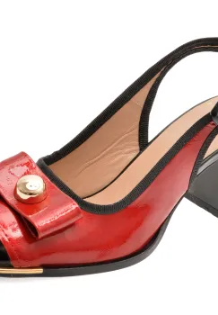 Sandale EPICA rosii, 6020232, din piele naturala lacuita imagine