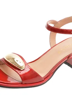 Sandale EPICA rosii, 6020255, din piele naturala lacuita imagine