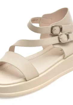 Sandale FLAVIA PASSINI albe, 1143H28, din piele naturala imagine