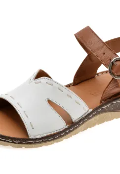 Sandale FLAVIA PASSINI albe, 1160, din piele naturala imagine