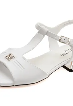 Sandale FLAVIA PASSINI albe, 1215, din piele naturala imagine