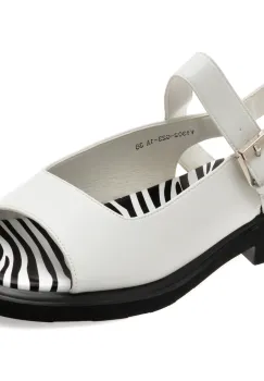 Sandale FLAVIA PASSINI albe, 1302G23, din piele naturala imagine