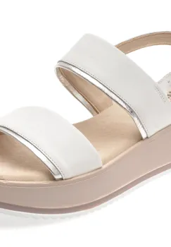 Sandale FLAVIA PASSINI albe, 28700, din piele naturala imagine