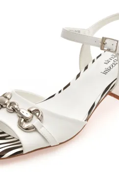 Sandale FLAVIA PASSINI albe, 5340, din piele naturala imagine