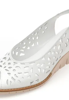 Sandale FLAVIA PASSINI albe, 6512, din piele naturala imagine