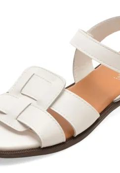 Sandale FLAVIA PASSINI albe, 909, din piele naturala imagine