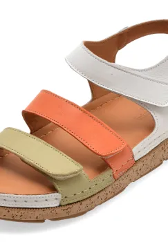 Sandale FLAVIA PASSINI albe, M209, din piele naturala imagine