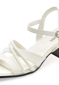 Sandale FLAVIA PASSINI albe, V1578, din piele naturala imagine