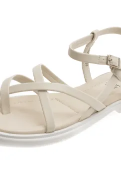 Sandale FLAVIA PASSINI albe, V951G60, din piele naturala imagine