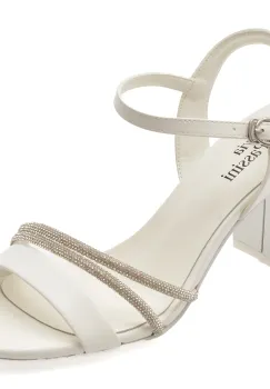 Sandale FLAVIA PASSINI albe, X8718, din piele naturala imagine