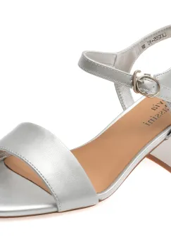 Sandale FLAVIA PASSINI argintii, 1205, din piele naturala imagine