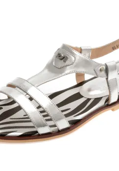 Sandale FLAVIA PASSINI argintii, 1538, din piele naturala imagine
