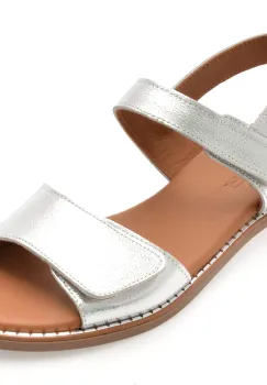 Sandale FLAVIA PASSINI argintii, 2921003, din piele naturala imagine