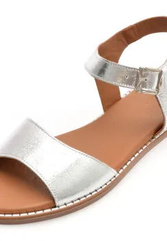 Sandale FLAVIA PASSINI argintii, 2921006, din piele naturala imagine