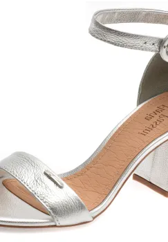 Sandale FLAVIA PASSINI argintii, 362501, din piele naturala imagine