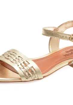 Sandale FLAVIA PASSINI aurii, 366903, din piele naturala imagine