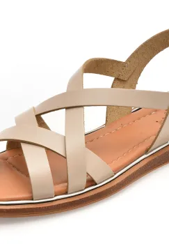 Sandale FLAVIA PASSINI bej, 11501, din piele naturala imagine