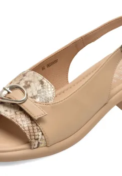 Sandale FLAVIA PASSINI bej, 1858029, din piele naturala imagine