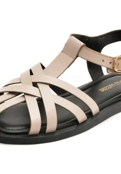 Sandale FLAVIA PASSINI bej, 203M525, din piele naturala imagine