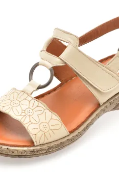 Sandale FLAVIA PASSINI bej, 2337, din piele naturala imagine