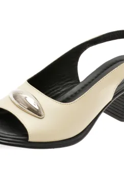 Sandale FLAVIA PASSINI bej, 55293, din piele naturala imagine