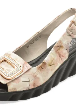 Sandale FLAVIA PASSINI bej, 5S135, din piele naturala imagine