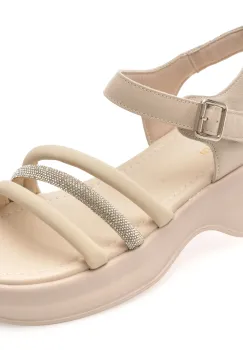 Sandale FLAVIA PASSINI bej, 88219, din piele naturala imagine