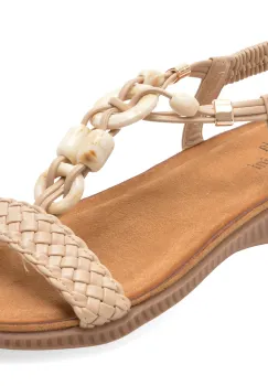 Sandale FLAVIA PASSINI bej, 919, din piele ecologica imagine