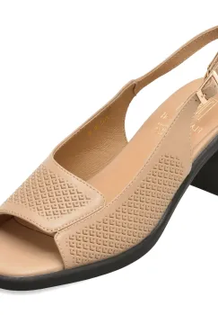 Sandale FLAVIA PASSINI bej, JH62, din piele naturala imagine