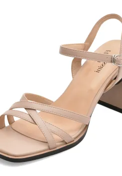 Sandale FLAVIA PASSINI bej, X8945, din piele naturala imagine