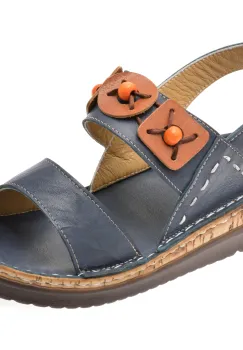 Sandale FLAVIA PASSINI bleumarin, 4615, din piele naturala imagine