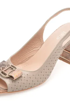 Sandale FLAVIA PASSINI gri, 4411594, din piele naturala imagine