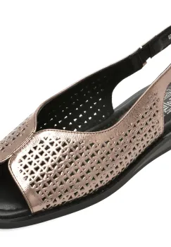 Sandale FLAVIA PASSINI gri, JH66, din piele naturala imagine