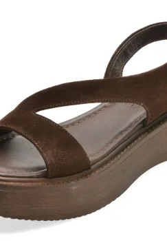 Sandale FLAVIA PASSINI maro, 1652, din piele intoarsa imagine