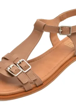 Sandale FLAVIA PASSINI maro, 35K16, din piele naturala imagine
