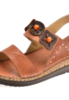 Sandale FLAVIA PASSINI maro, 4615, din piele naturala imagine