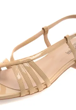 Sandale FLAVIA PASSINI maro, Q2651, din piele naturala lacuita imagine