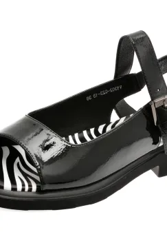 Sandale FLAVIA PASSINI negre, 1302G23, din piele naturala lacuita imagine