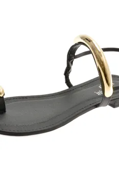 Sandale FLAVIA PASSINI negre, 368506, din piele naturala imagine