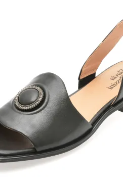 Sandale FLAVIA PASSINI negre, 623, din piele naturala imagine