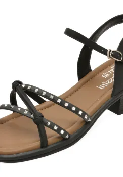 Sandale FLAVIA PASSINI negre, 880850, din piele ecologica imagine