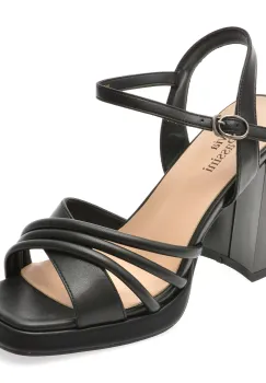 Sandale FLAVIA PASSINI negre, V1083, din piele intoarsa imagine