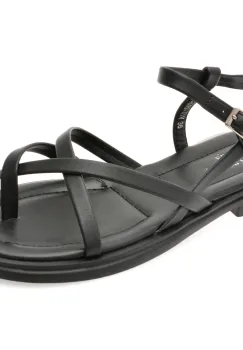 Sandale FLAVIA PASSINI negre, V951G60, din piele naturala imagine