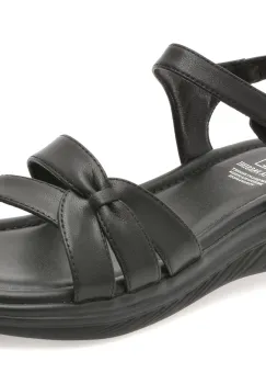 Sandale FLAVIA PASSINI negre, W036, din piele naturala imagine