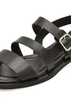 Sandale FLAVIA PASSINI negre, X792, din piele naturala imagine