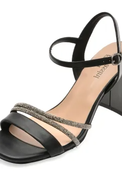 Sandale FLAVIA PASSINI negre, X8718, din piele naturala imagine