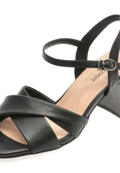 Sandale FLAVIA PASSINI negre, X8776, din piele naturala imagine