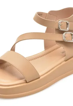 Sandale FLAVIA PASSINI nude, 1143H28, din piele naturala imagine