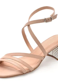 Sandale FLAVIA PASSINI nude, 1155860, din piele naturala imagine